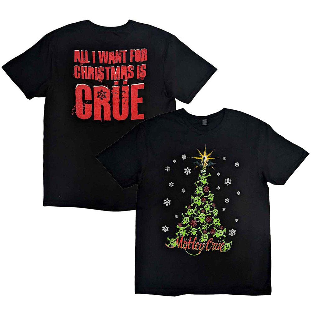 MOTLEY CRUE モトリークルー (来日 40周年 ) - 【クリスマス限定】Xmas Crue / バックプリントあり / Tシャツ / メンズ - PGS